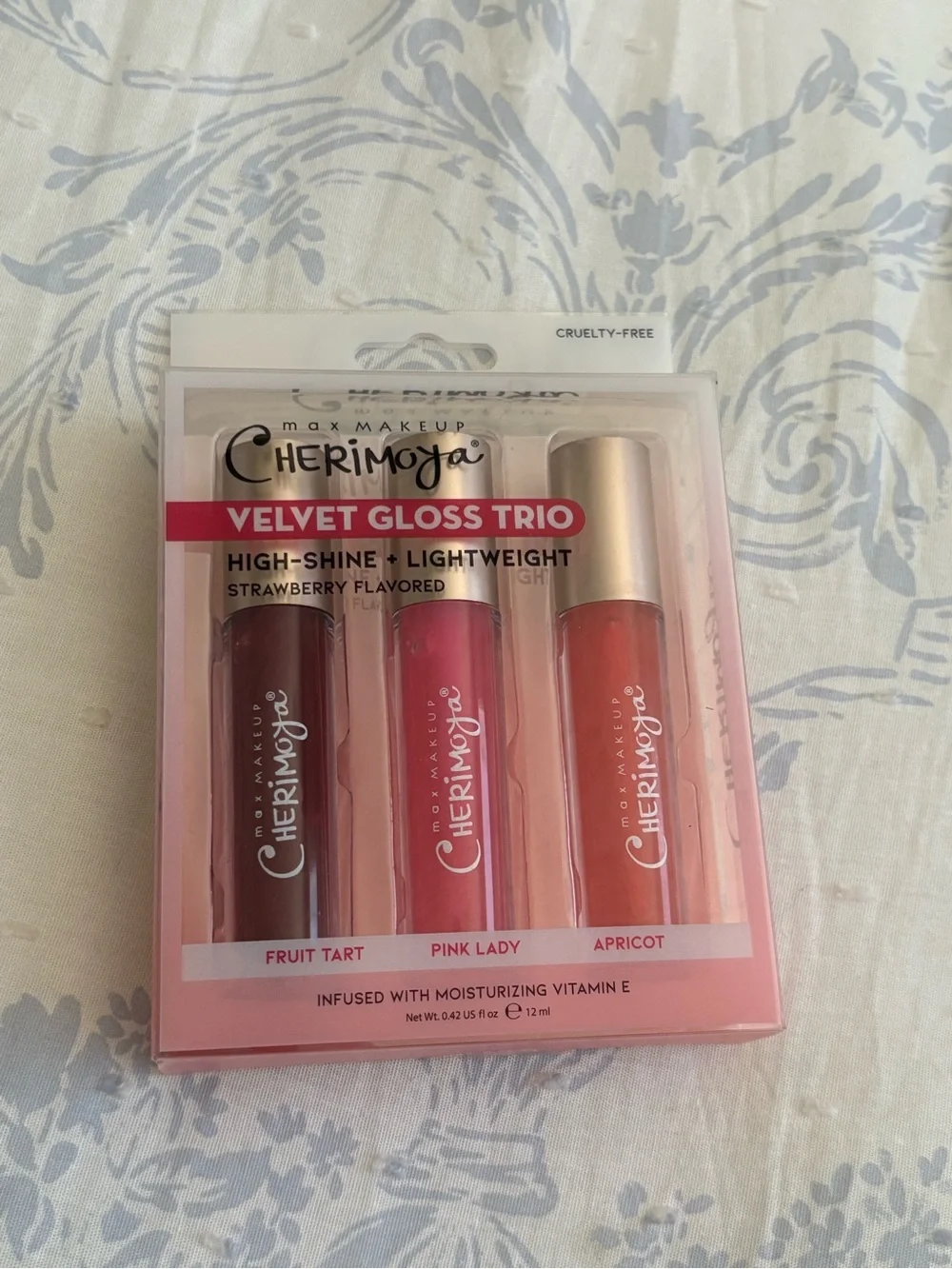 Velvet Gloss Trio - Pink Lady, Apricot & Fruit Tart
